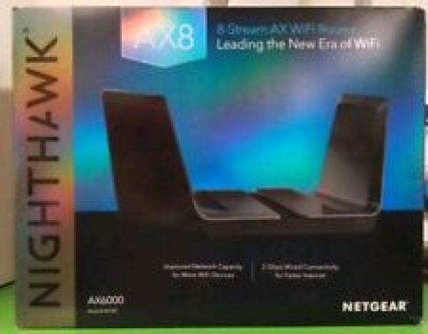 New Open Box! NETGEAR Nighthawk AX8 Dual-Band 8-Stream Wi-Fi 6 Router